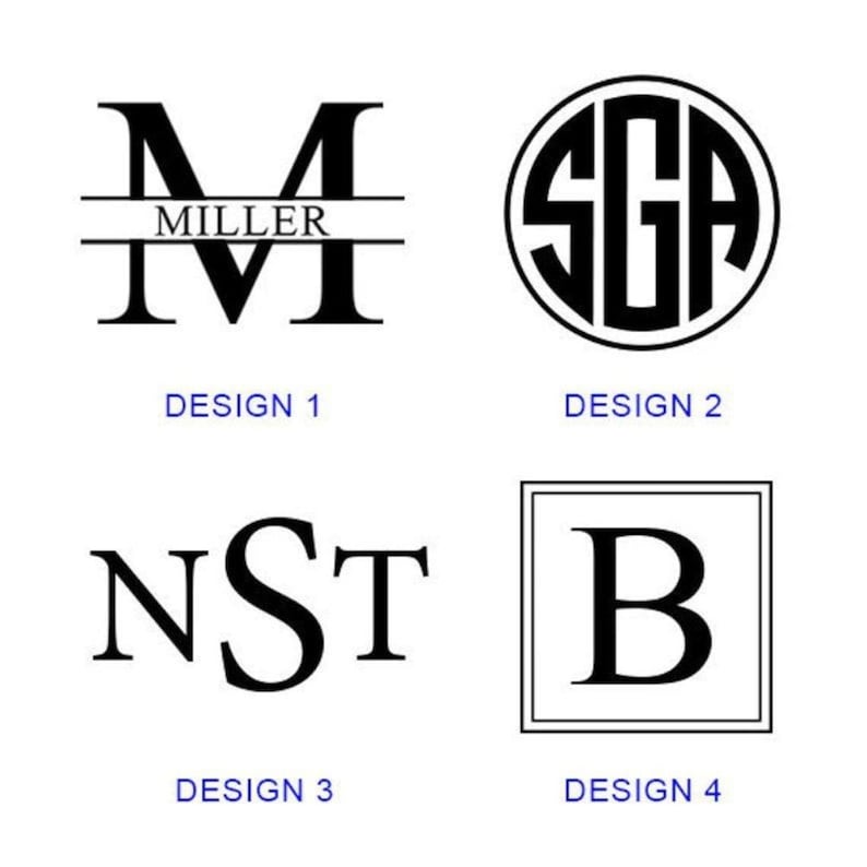 beer glass designs including monogram and initials