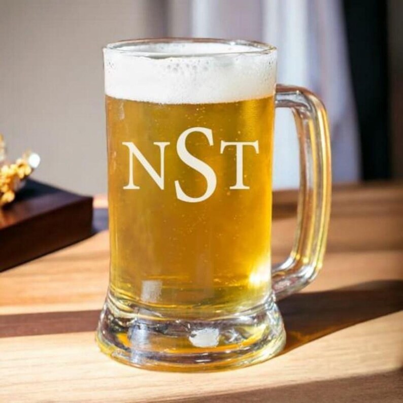 custom beer glass for Dad or Husband