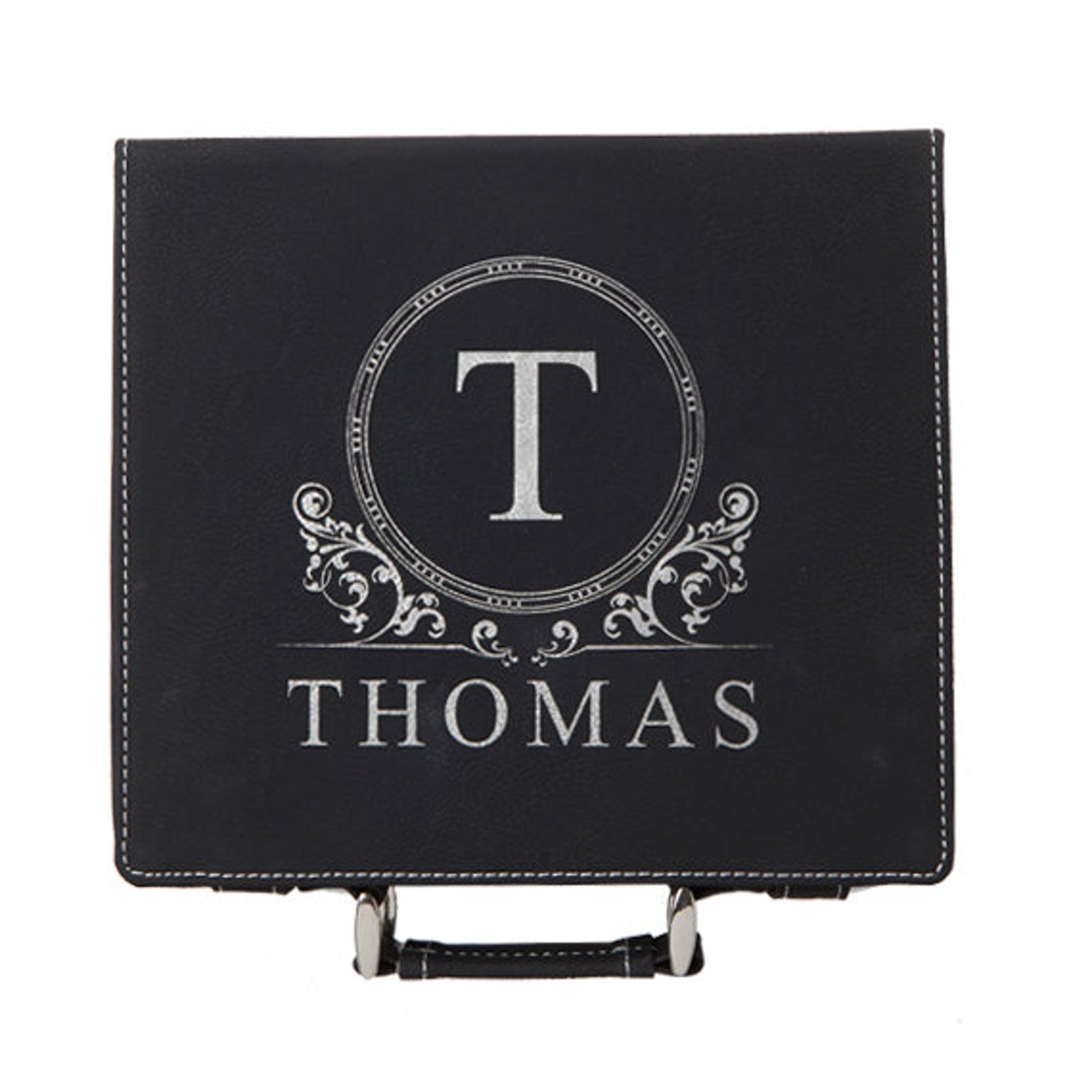 Custom Poker Set Engraved Poker Case Personalized Poker Etsy