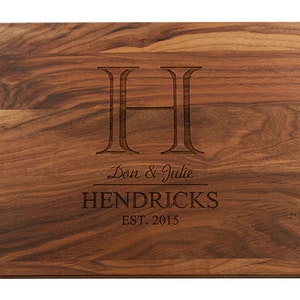 Personalized Cutting Board, Engraved Cutting Board, Wedding Gift, Custom Cutting Board, Anniversary Gift image 1