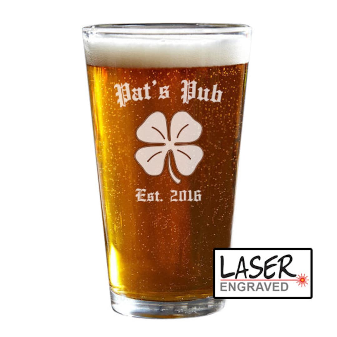 Personalized Pint Glasses, Pint Glass, Engraved Beer Glass, Custom Pint