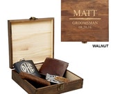 Groomsmen Gift Box, Personalized Cigar Box, Wood Gift Box, Best Man Gift, Groomsmen Gift Set, Wooden Cigar Box, Groomsman Gift Box