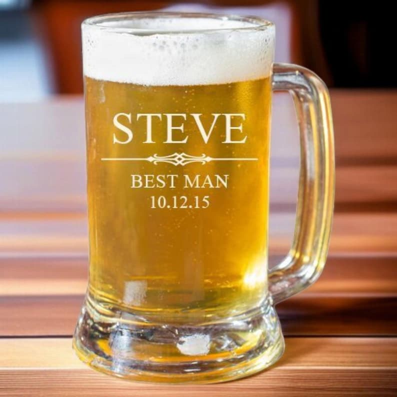 personalized beer mug