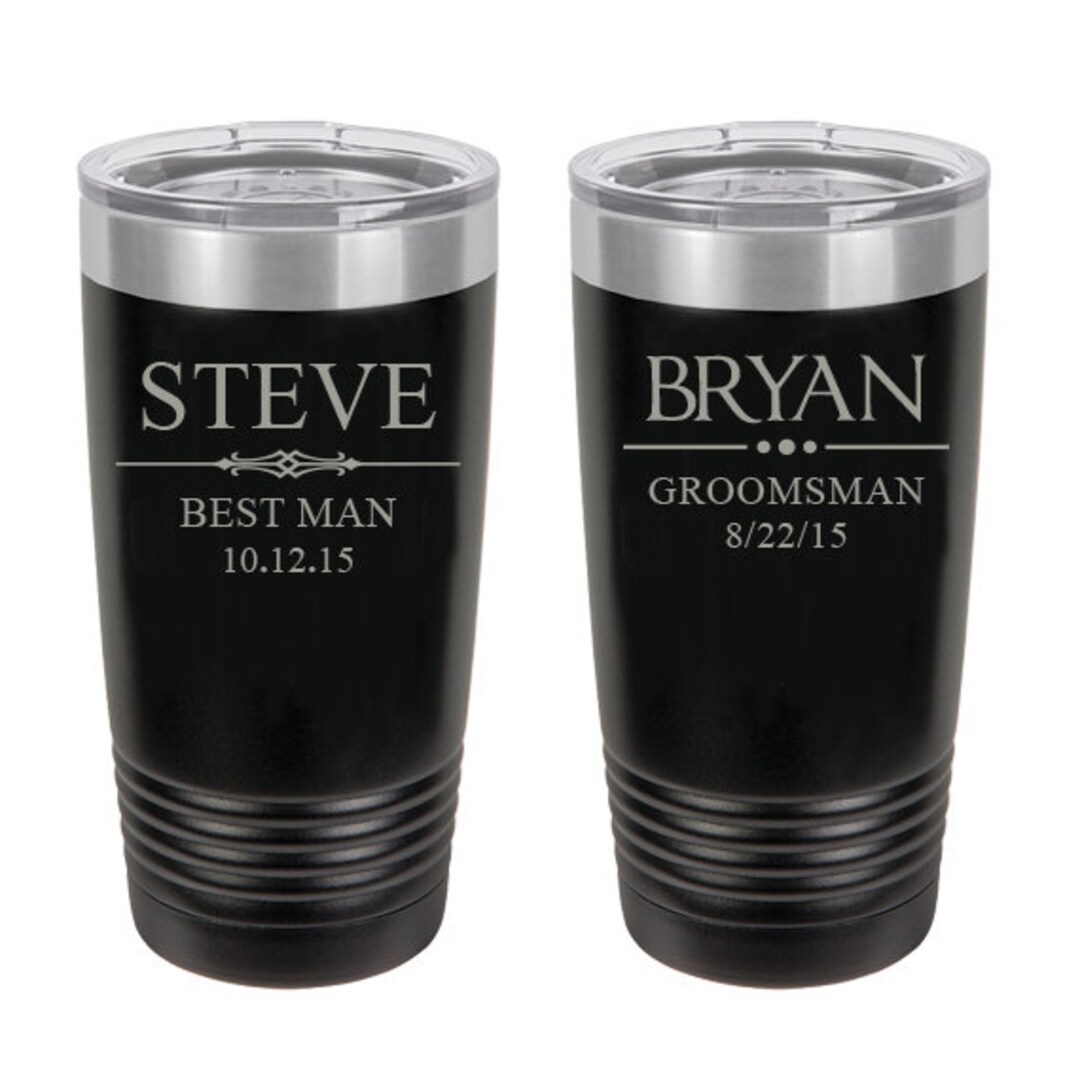 Personalized Tumbler Groomsmen Gift Insulated Tumbler Etsy