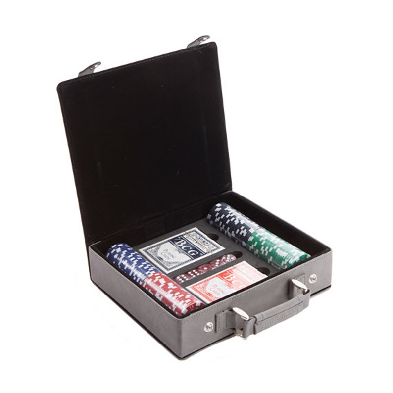 Custom Poker Set Engraved Poker Case Personalized Poker Etsy