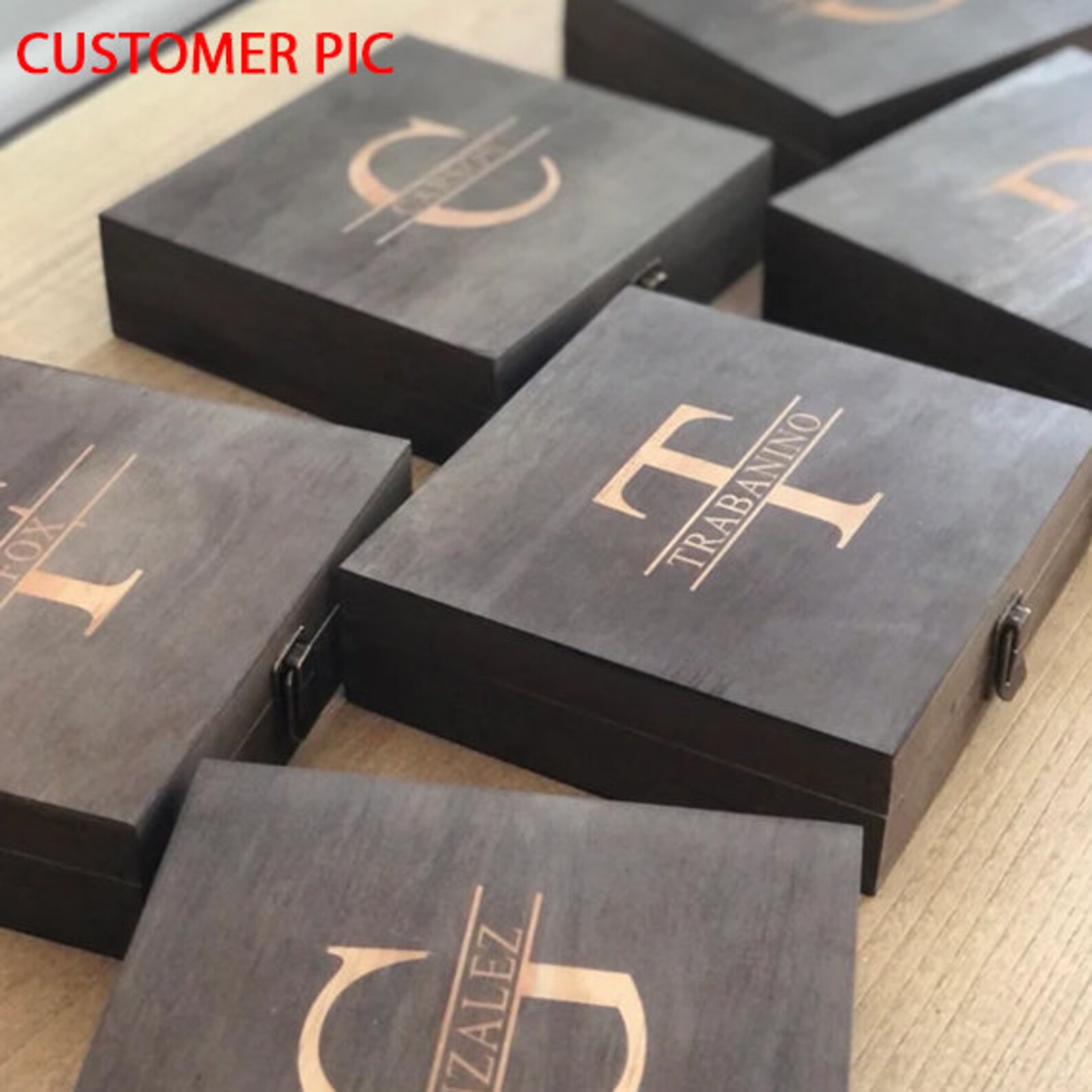 Groomsmen Gift Box, Personalized Cigar Box, Wooden Cigar Box, Groomsmen ...