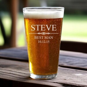 personalized beer glass