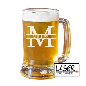 Personalized Beer Mug, Beer Glass, Custom Beer Mugs, Groomsmen Beer Mug, Beer Stein, Husband Dad Gift, Boyfriend Gift