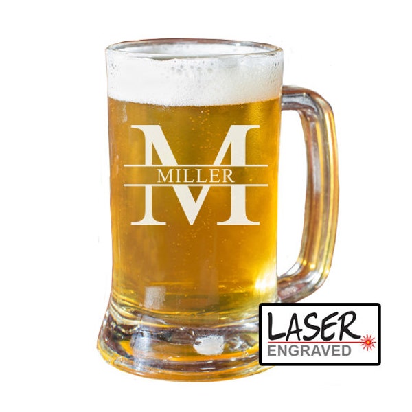 Personalized Beer Mug, Beer Glass, Custom Beer Mugs, Groomsmen Beer Mug, Beer Stein, Husband Dad Gift, Boyfriend Gift