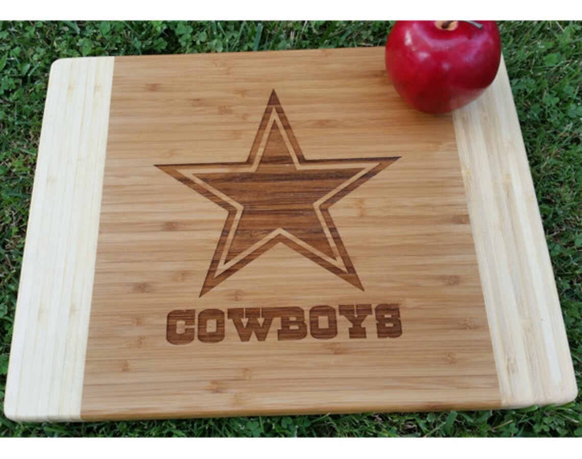 Dallas Cowboys Cutting Board Personalized Cutting Board Etsy
