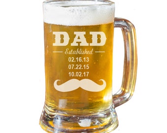 Dad Beer Mug, Fathers Day Gift, Christmas Gift, Husband Gift, Gift For Dad, Engraved Beer Mug