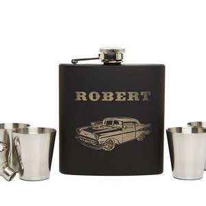 Personalized Flask, Monogram Flask, Groomsmen Flask, Engraved Flask, Gift for Groomsmen, Boyfriend Gift
