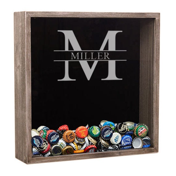 Beer Cap Shadow Box Bottle Cap Display Personalized Gift Etsy