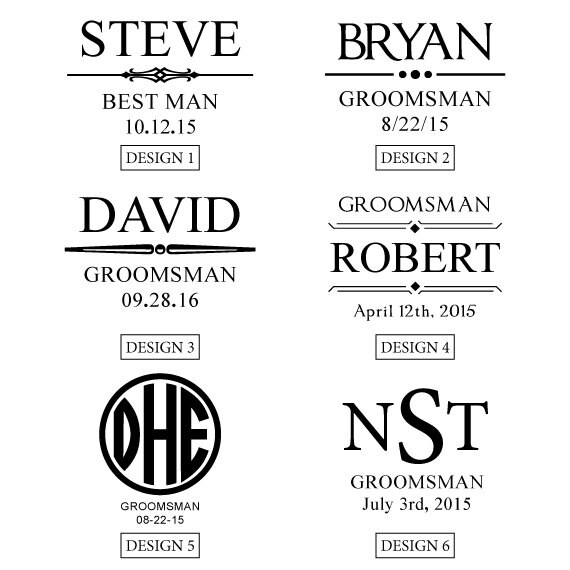 Groomsmen Flask Set Personalized Flask Engraved Flask Gift Etsy