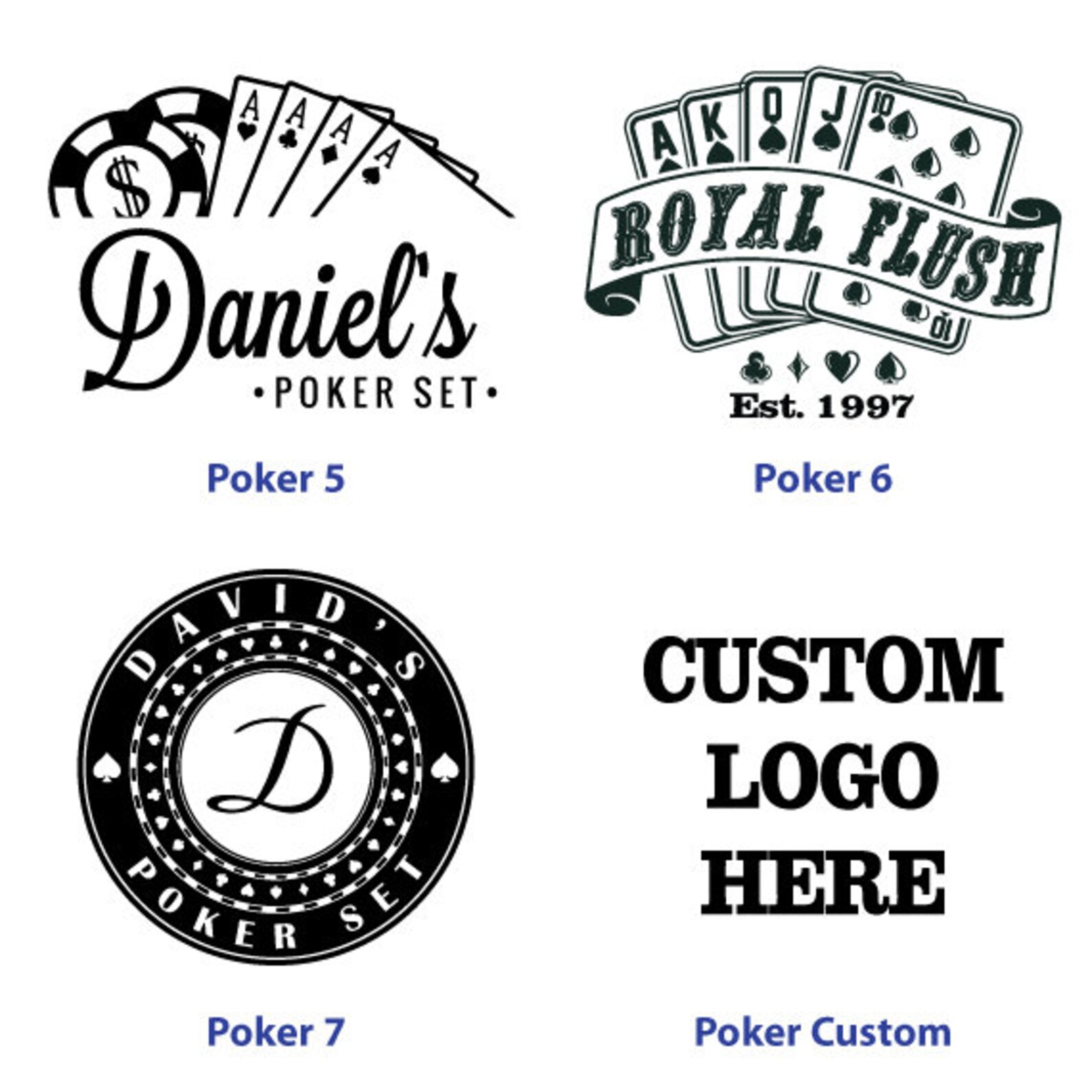 Personalized Poker Set Poker Player Gifts Poker Case Poker Etsy