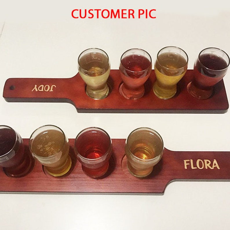 personalized beer flight paddle