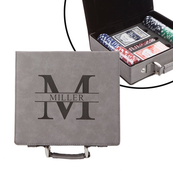 Personalized Poker Set Poker Player Gifts Custom Poker Case