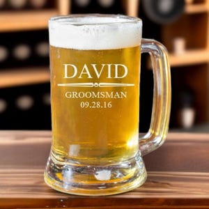 personalized beer glass