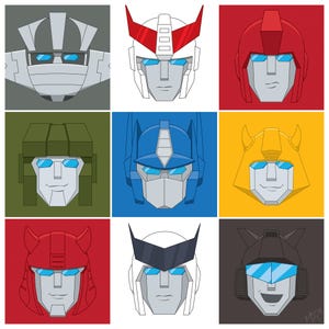 Autobots, Transformers, G1 Transformers | Pop Culture Art Print | All personally drawn; no AI