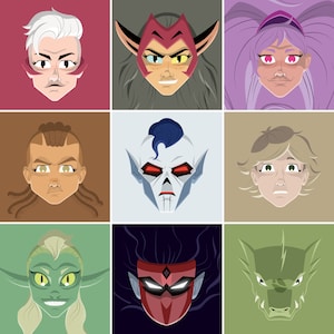 She-Ra and the Princesses of Power | Pop Culture Art Print | All personally drawn; no AI