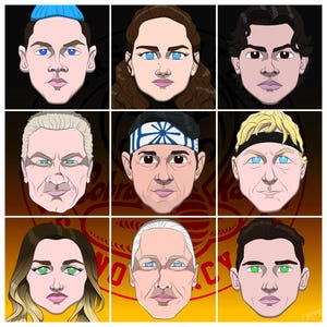 Cobra Kai, Karate Kid, Netflix | Pop Culture Art Print | All personally drawn; no AI