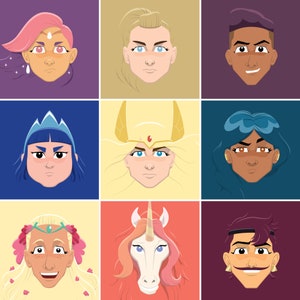 She-Ra and the Princesses of Power | Pop Culture Art Print | All personally drawn; no AI