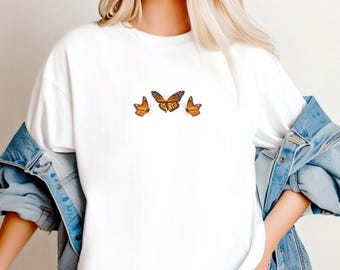 What Would Jesus Do, He Would Love First WWJD HWLF Bible Christian Monarch Butterfly T-shirt