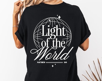 Light of the World Unisex T-Shirt, Casual Wear, Faith-Based Gift, Inspirational Gift, Everyday Apparel, Christian Shirt, Summer Outfit
