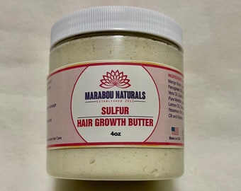 Sulfur Hair Growth Butter-Alopecia Butter-Hair Growth Cream-Ayurvedic Hair Butter- Anit-Dandruff Butter-Scalp Conditioner- Sulfur Hair Cream