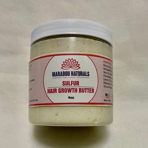 Sulfur Hair Growth Butter-Alopecia Butter-Hair Growth Cream-Ayurvedic Hair Butter- Anit-Dandruff Butter-Scalp Conditioner- Sulfur Hair Cream