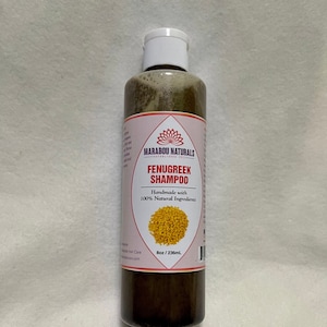 Fenugreek Moisturizing Shampoo-Fenugreek Shampoo-Ayurvedic Shampoo-Natural Shampoo-Alopecia Shampoo-Dry Hair Shampoo-Damaged Hair Shampoo