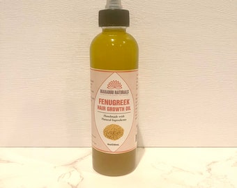 Fenugreek Hair Growth Oil: Handmade with Olive Oil & Essential Oils (6 oz)