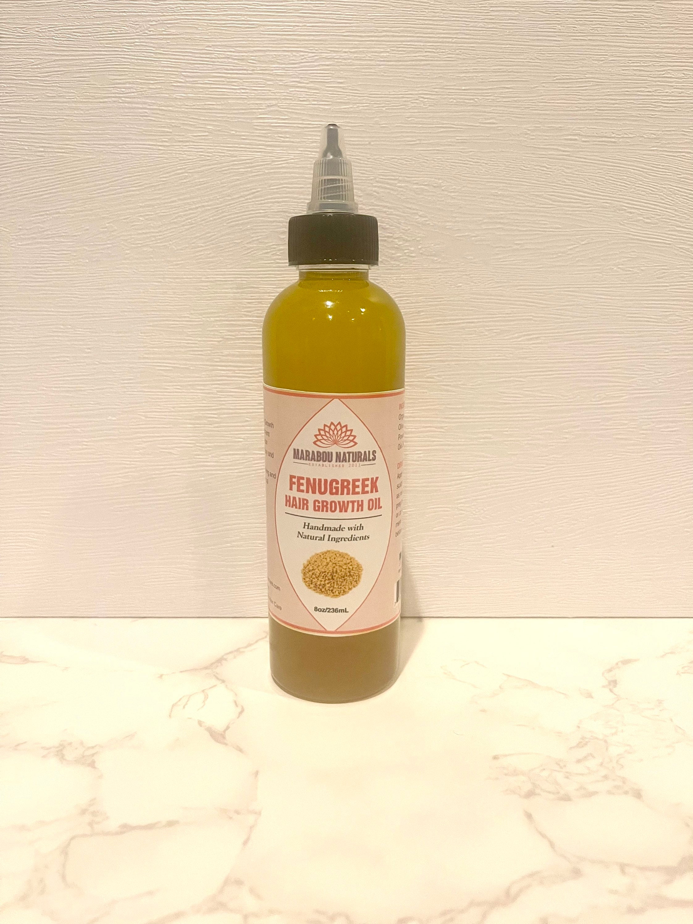 Fenugreek Hair Growth Oil: Handmade with Olive Oil & Essential Oils (6 oz)