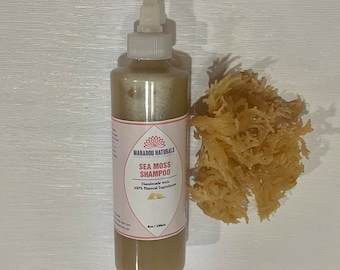 Handmade Sea Moss Hair Growth Shampoo: Ayurvedic Herbal Blend