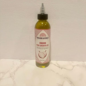 Onion Hair Growth Oil: Organic Red Onion & Essential Oils (6oz)
