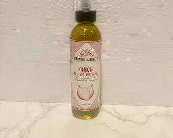 Onion Hair Growth Oil infused w/Organic and Essential Oils | Hair Growth Products| Fast Hair Growth for Thinning and Severely Damaged Hair