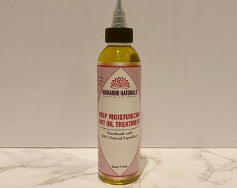 Tratamiento con aceite caliente para el crecimiento del cabello: cuero cabelludo seco y cabello debilitado