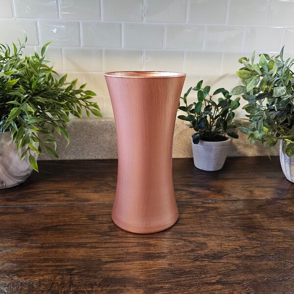 Rose Gold Vases Etsy