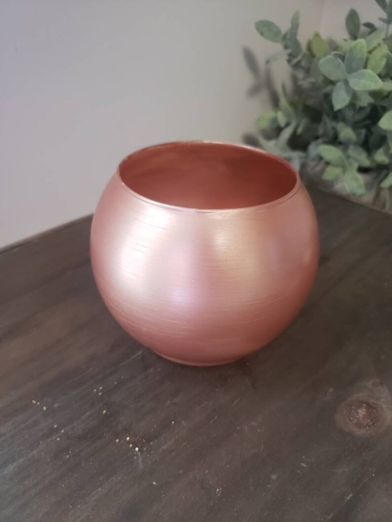 Rose Gold Bubble Vase 3 9" wedding decor shower decor home decor party decor rose gold bubble vase 39 wedding decor