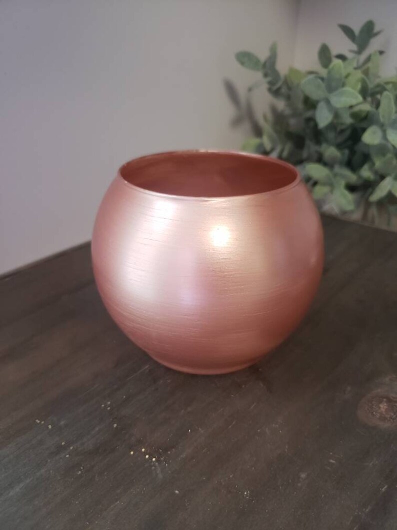 Rose Gold Bubble Vase 3 9" wedding decor shower decor home decor party decor rose gold bubble vase 39 wedding decor
