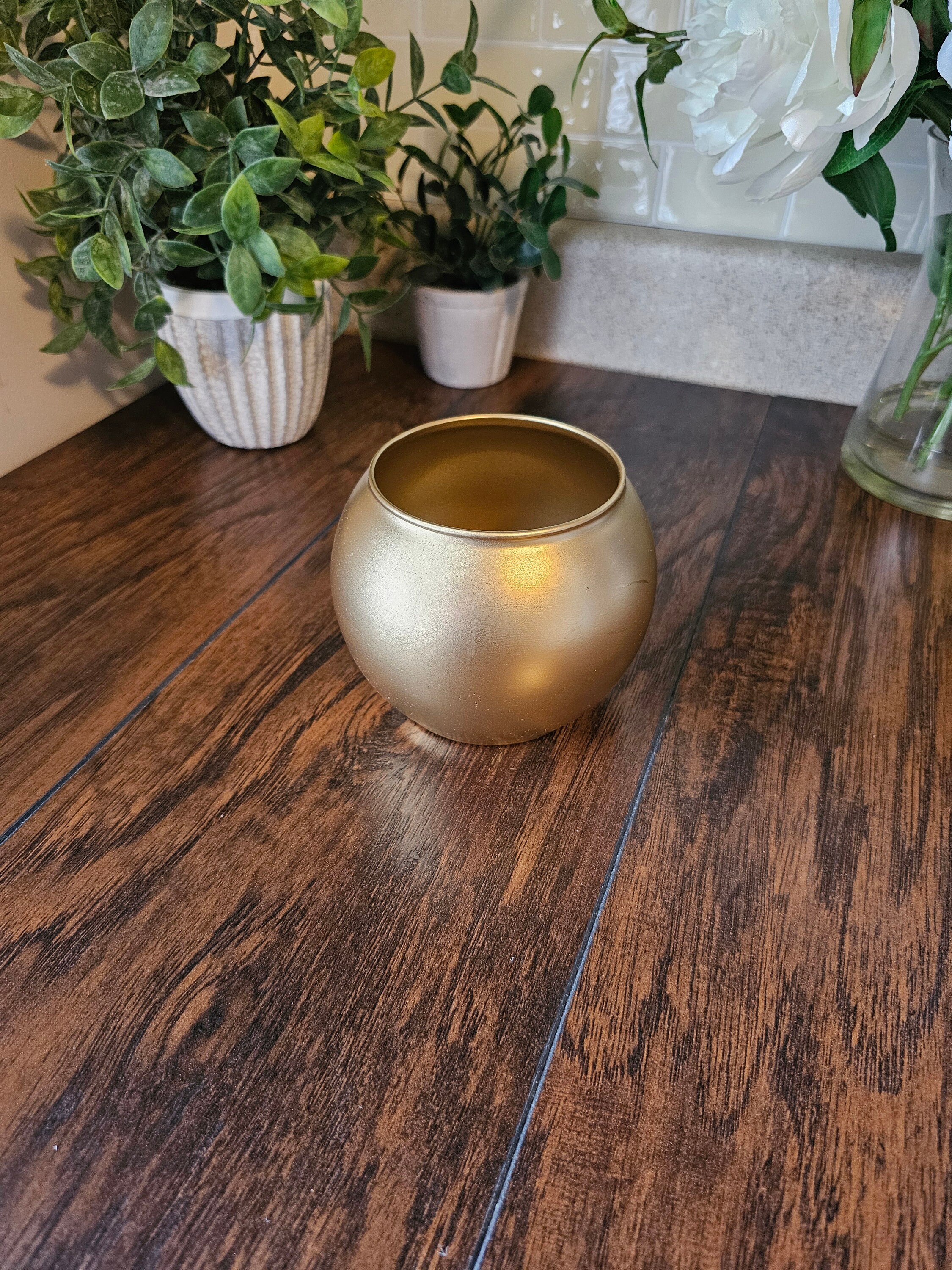 Metallic Gold Bubble Vase, Weddings, Birthdays, Party Decor, Anniversary, Dinner, Home Decor