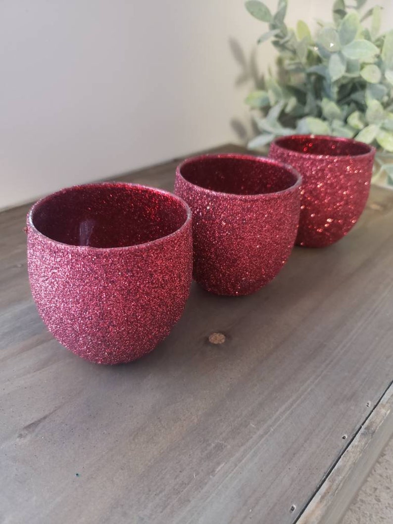 Burgundy Tealight/Votive Candle Holders Wedding Decor Party Etsy