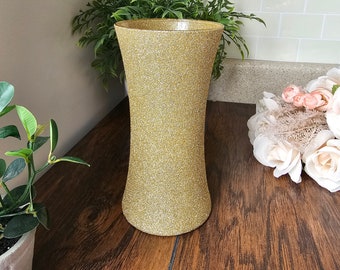 Set of 4 Sparkly Gold Glitter Vases, Wedding Decor,  Party Decor,  Birthday,  Home Decor