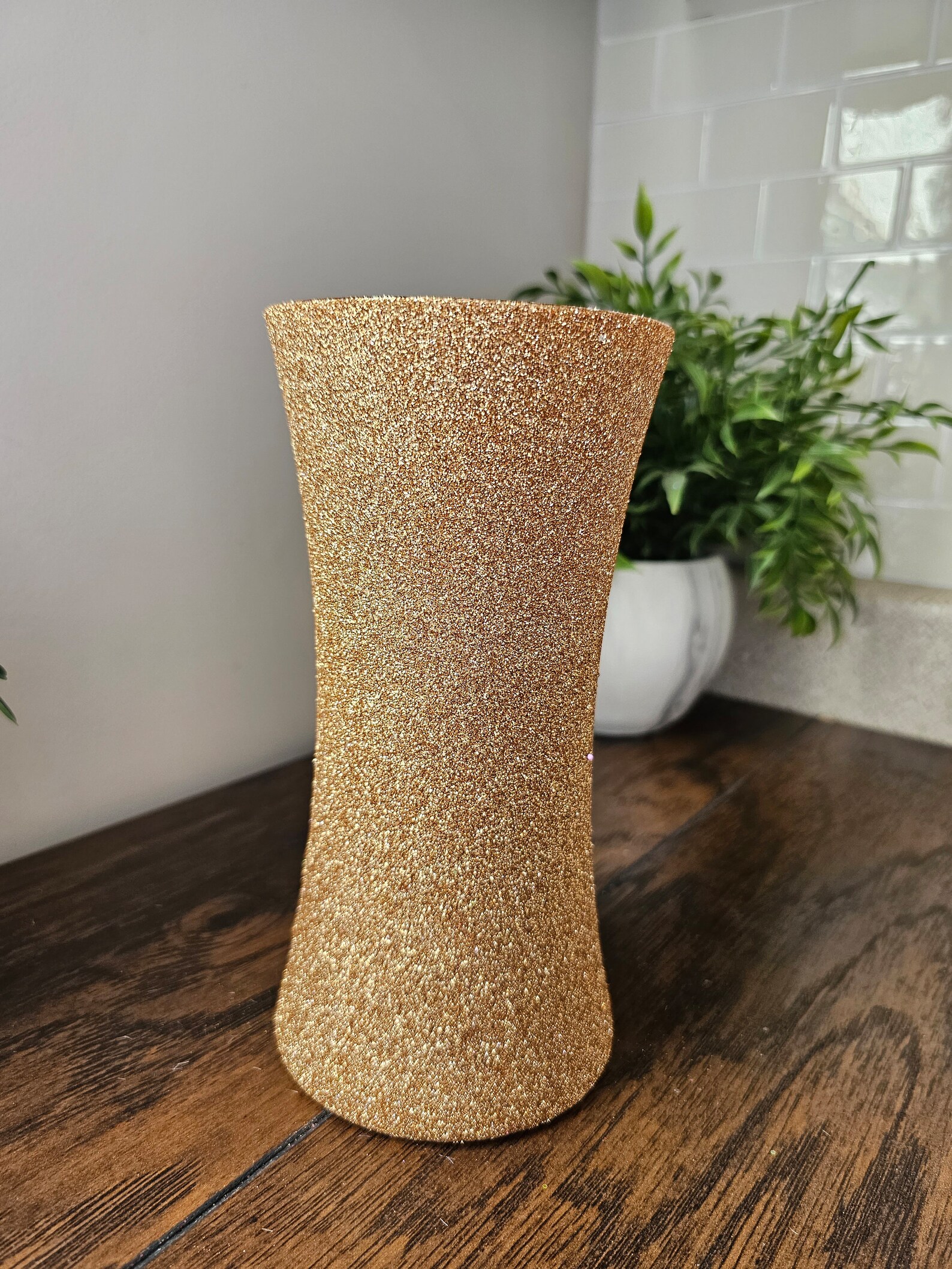 Sparkly Gold Glitter Vase Wedding Decor Party Decor Etsy