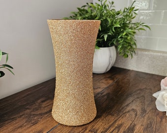 Sparkly Gold Glitter Vase, Wedding Decor,  Party Decor,  Birthday,  Home Decor