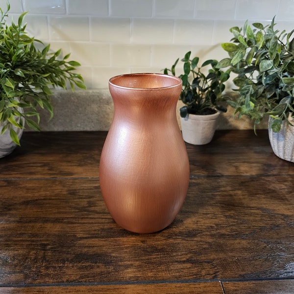 Rose Gold Vases Etsy