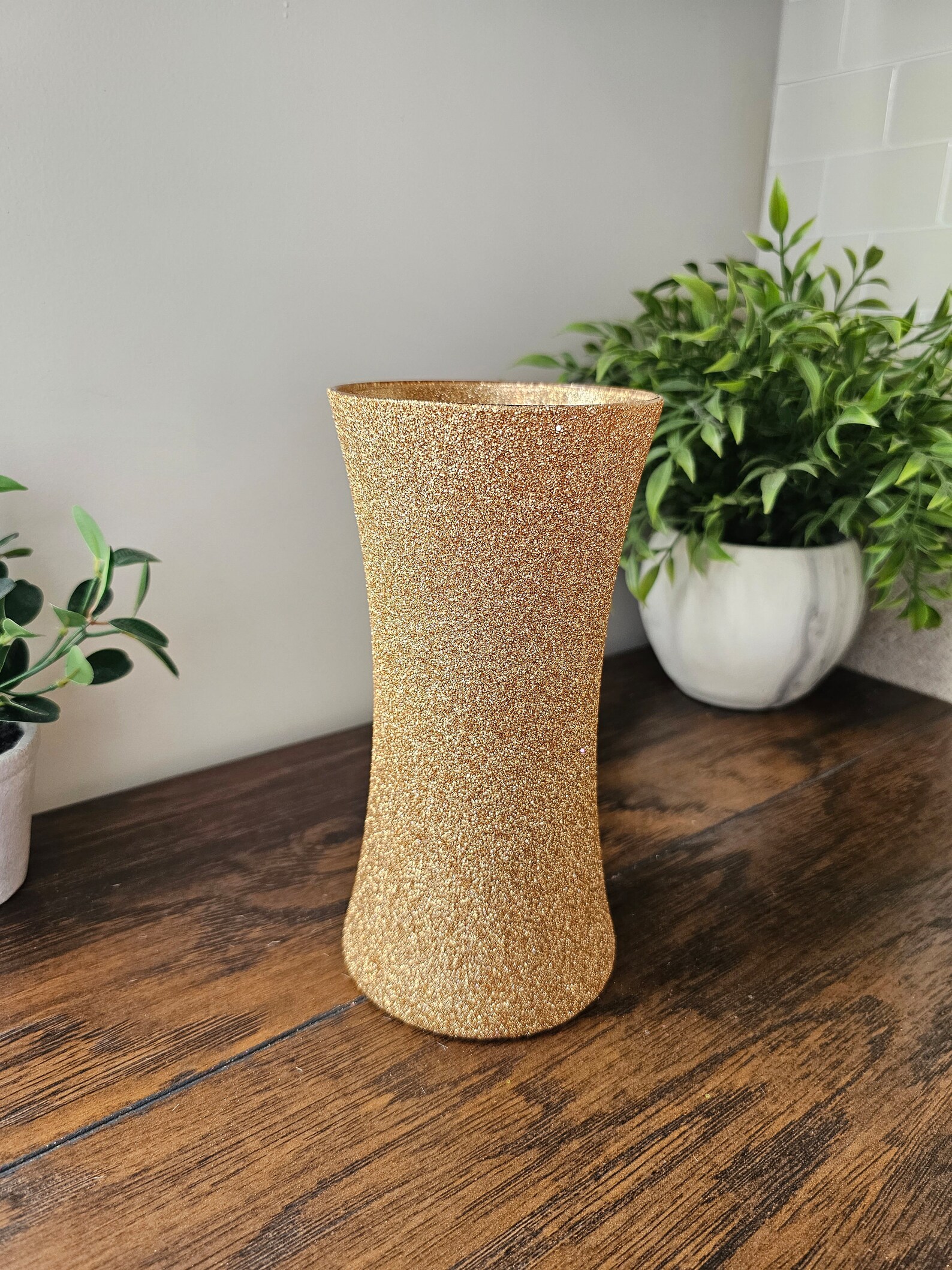 Sparkly Gold Glitter Vase Wedding Decor Party Decor Etsy