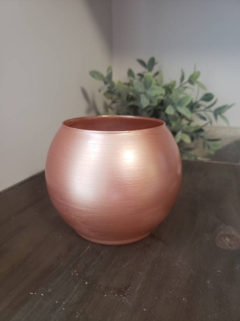 Rose Gold Bubble Vase 3 9" wedding decor shower decor home decor party decor rose gold bubble vase 39 wedding decor