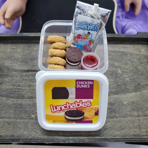 Miniature Chicken Dunk Lunch – 18" Doll Food, AG Doll Play