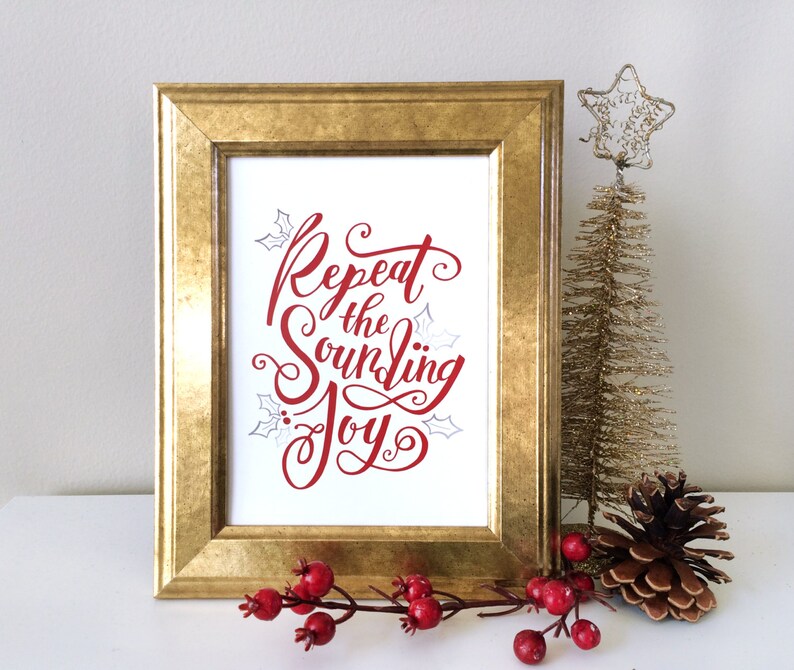 Christmas Decoration Joy to the World Repeat the  Etsy